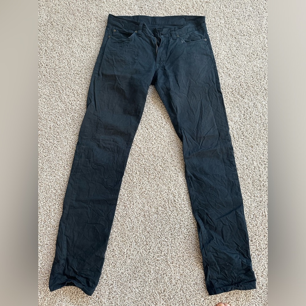 Japan Blue JB0450 Navy (Slim Tapered) denim jeans - size 32 - button fell off